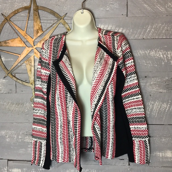 Chico’s pattern mix textured cardigan sweater - Picture 5 of 7